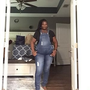 Denim coverall jumper